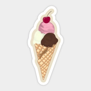 Ice cream cone Sticker